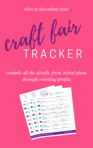 CRAFT FAIR TRACKER | Compile all the information you need from planning to execution - fair details, booth information, contacts, payment information and profits. Keep it all documented and safe in order to have a successful craft fair season!