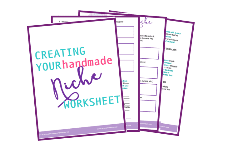 Graphic for Creating Your Handmade Niche Worksheet Printable