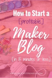 Check out this step-by-step tutorial on how to start a crochet blog. Walk through the creation of a maker blog from start to finish in 10 - 15 minutes. It's so easy to start a blog and build new revenue streams into your business. Get started today! #startablog #startacrochetblog #howtostartablog #startamakerblog #setupablog #crochetblogging #bloggingaboutcrochet #blogaboutcrochet #crochetblog #crochetblogger