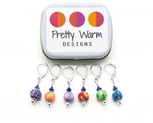 Stitch Markers from Pretty Warm Designs | Gift Guide for Crocheters