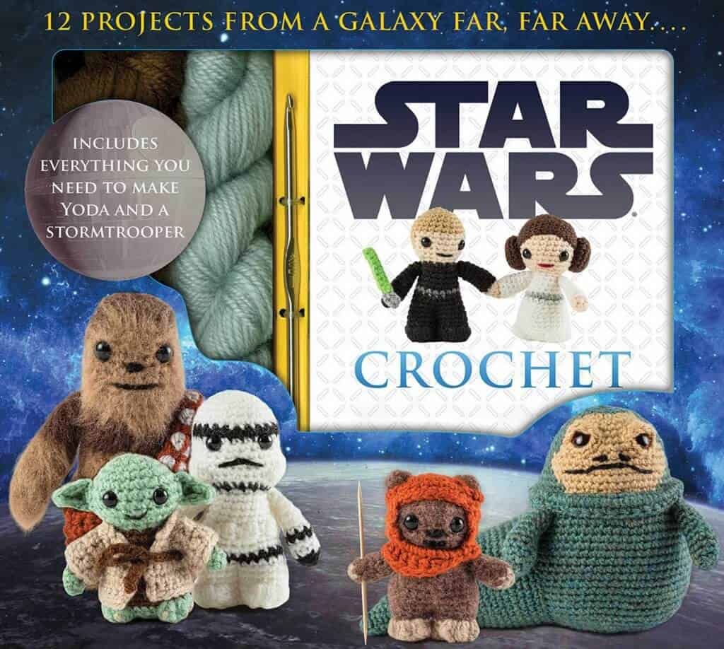 Photo of the cover and casing of the Star Wars Crochet Pattern Book