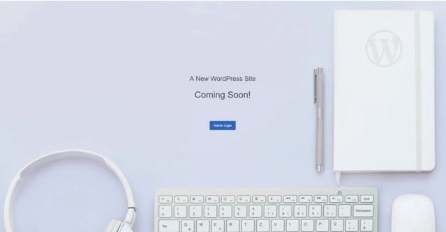 This is what your website will look like before you launch your blog. A "Coming Soon!" will appear when you visit your website