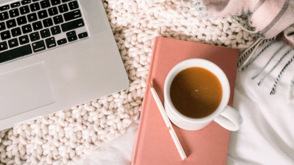 crochet business owner planning social media marketing campaign