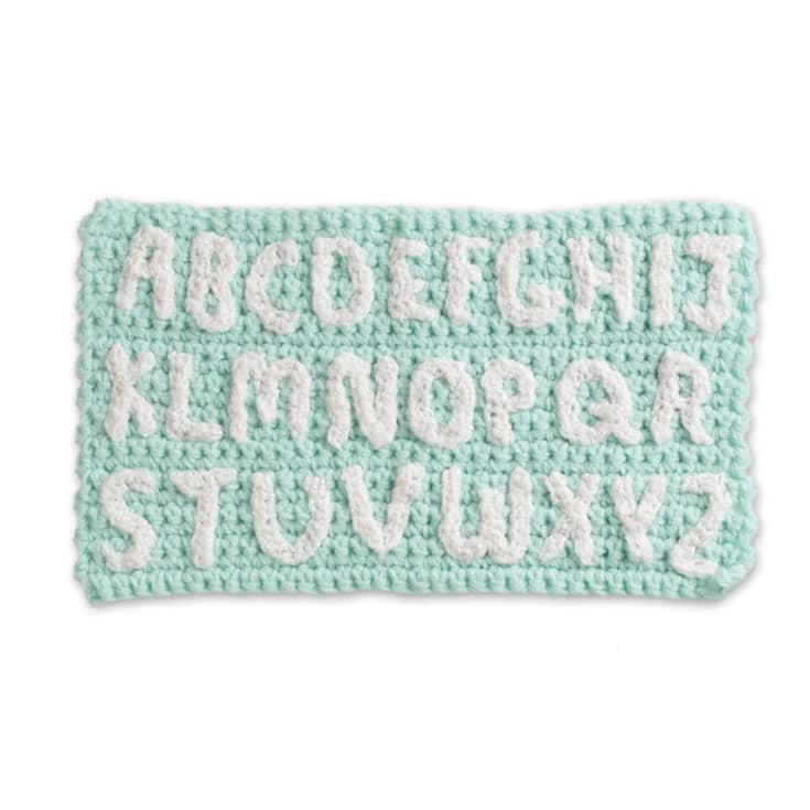 Image for Free Crochet Alphabet Pattern