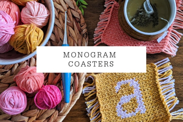 Image for Monogram Coasters Crochet Pattern